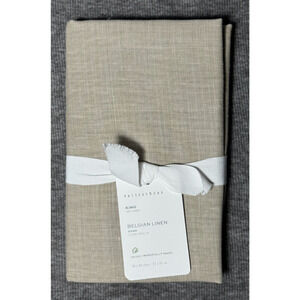 Pottery Barn Belgian Linen KING Sham Natural Flax 36 x 20